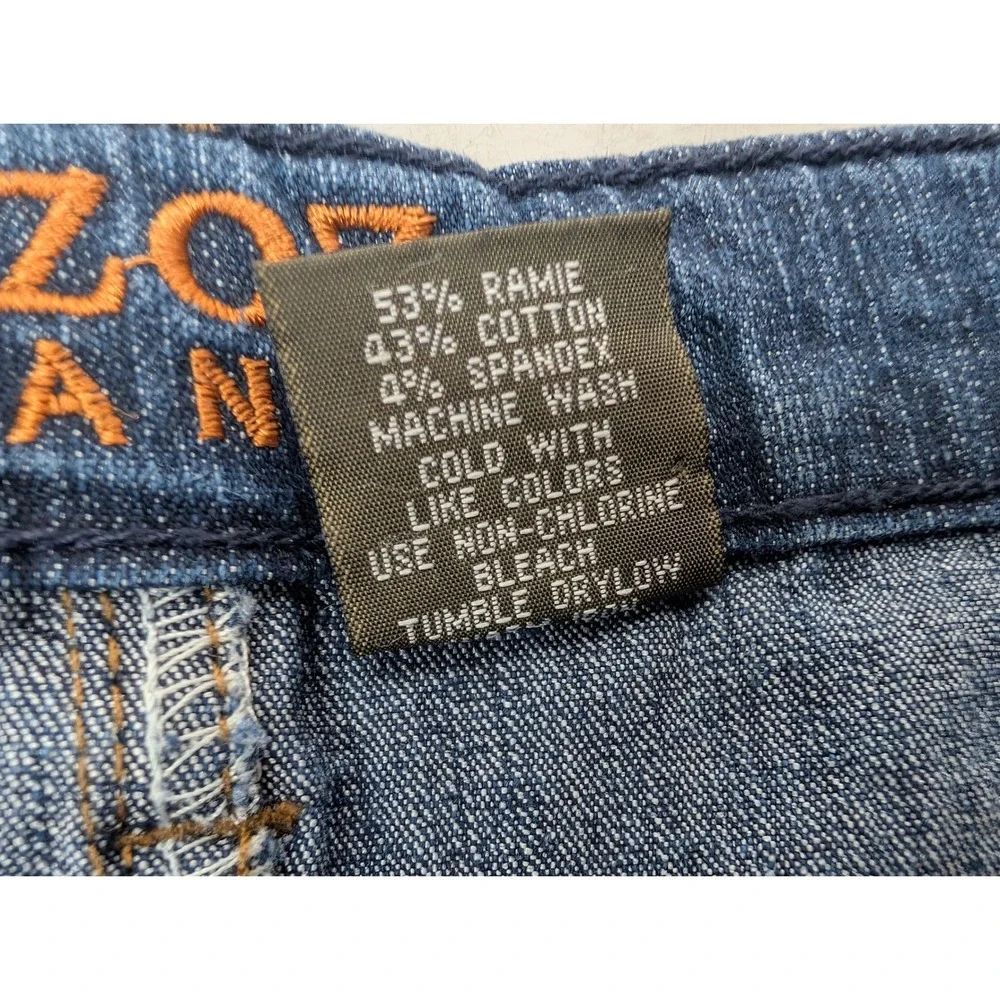 Gazoz‎ Jeans Denim Cargo Skirt Dark Wash Pockets Utility Size 11/12 Blue Stretch